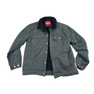 Coleman Workwear Jacket Men's Medium Green Sherpa Lined Outdoor Camping Jacket